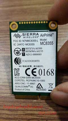 WWAN 3G Lenovo Gobi 3000 MC8355 (FRU: 60y3257) dùng cho Lenovo  Thinkpad X230, T430, T430s