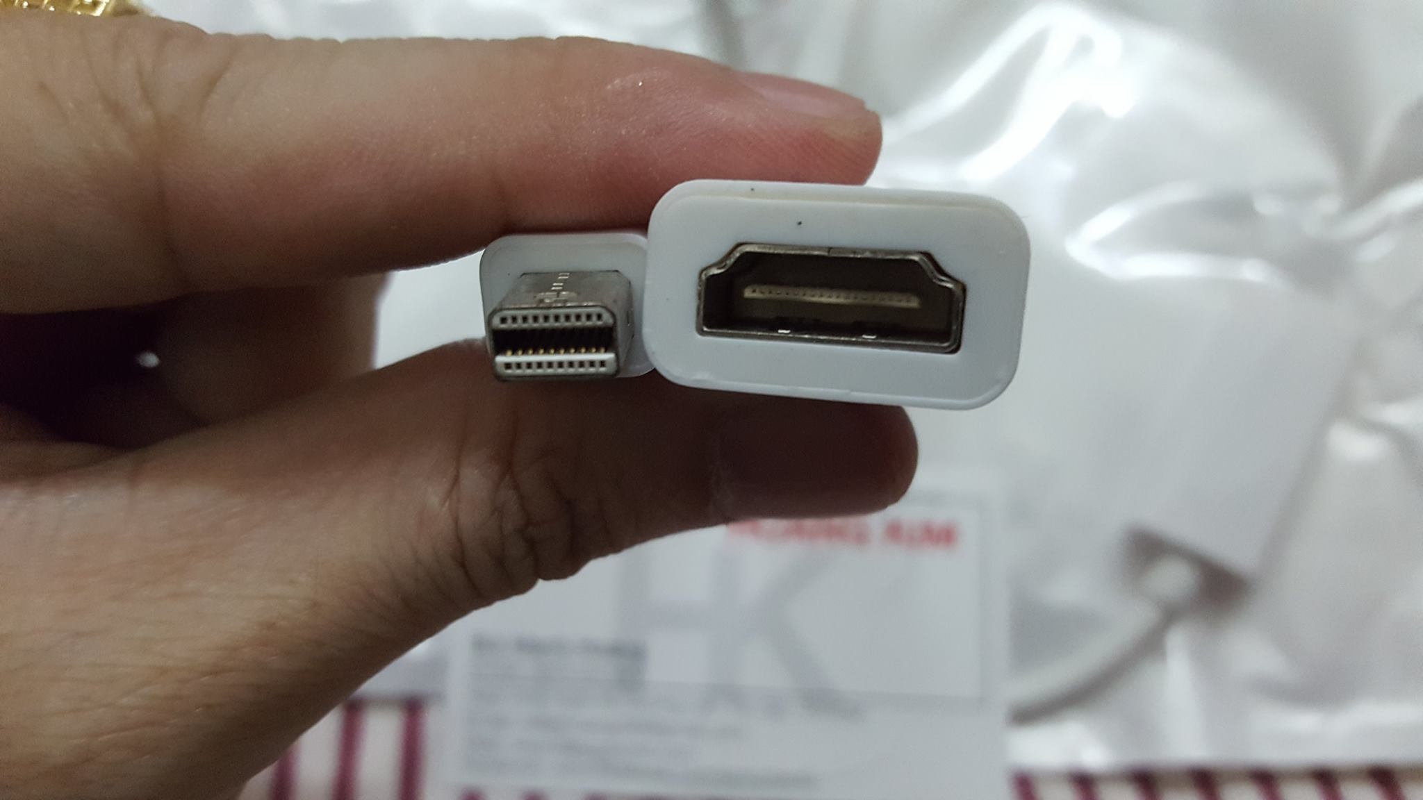 Cáp Mini Displayport To HDMI - Dùng để nối laptop với tivi